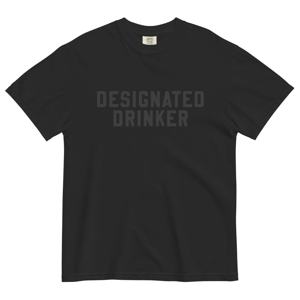 Black on Black Designated drinker shirt 